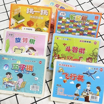 Oktató családi társasjáték gyerekeknek és szülőknek: dáma, Ludo, Gomoku, Állat-sakk