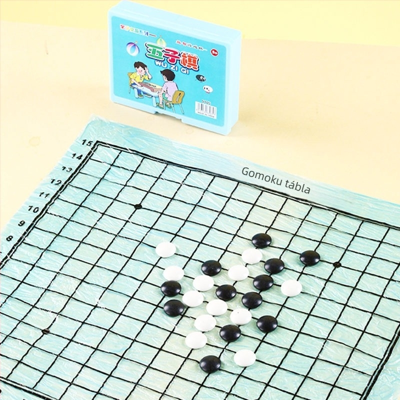 Oktató családi társasjáték gyerekeknek és szülőknek: dáma, Ludo, Gomoku, Állat-sakk