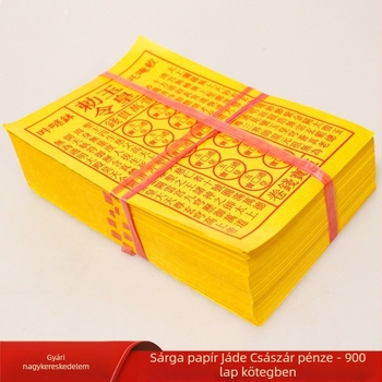 Jade Emperor sárga jós papírkészlet Lingbao és Tongbao érmékkel