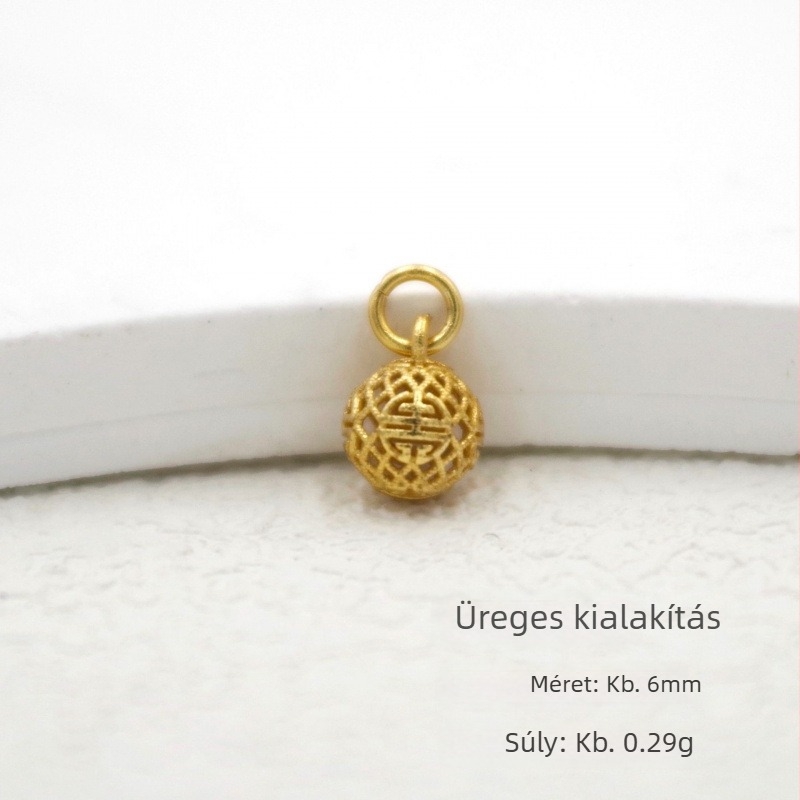 DIY medál S925 ezüst és aranyozott bevonattal — háromdimenziós Buddha-szobor Zöld Tarával és Formátlan Buddha motívummal