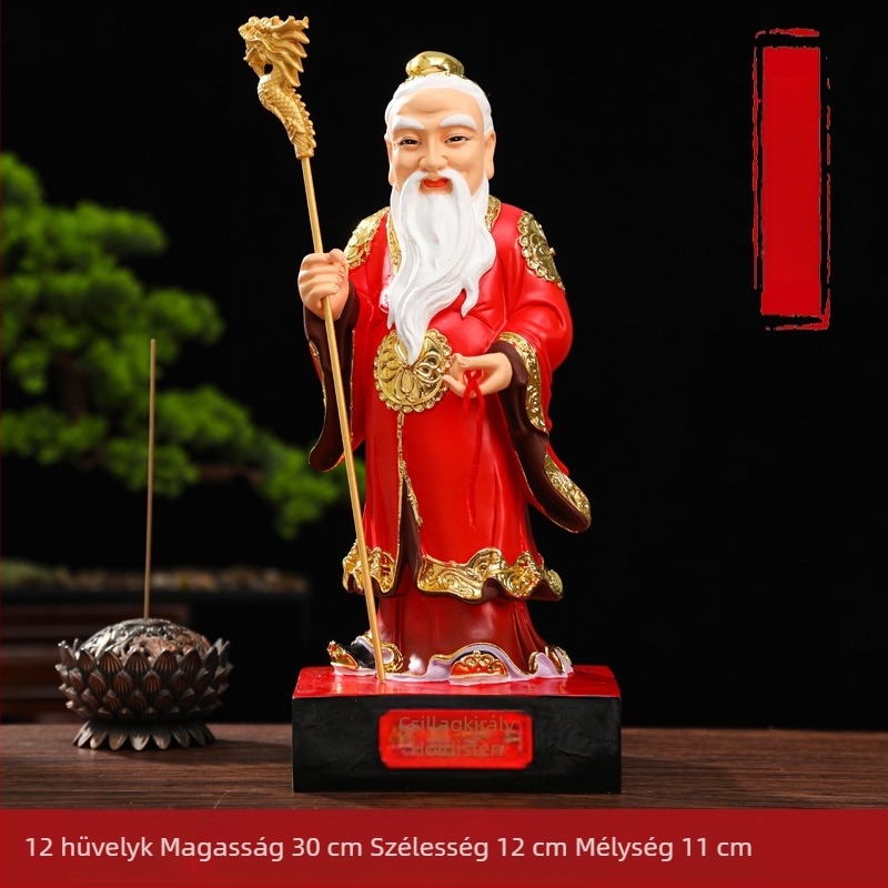 Moon Old gyanta Buddha szobor, dísztárgy, méretek 12/16/19 hüvelyk