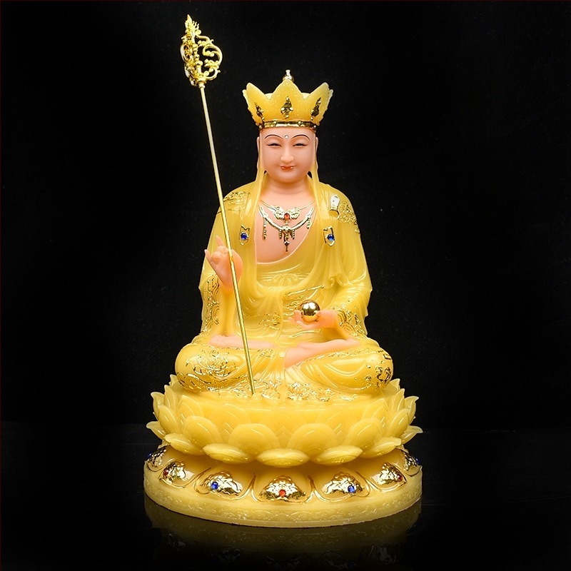 Guanyin Bodhiszattva házi használatra fehér márványból készült szobor Shakyamuni, Ksitigarbha és Maitreya – Három Szentek