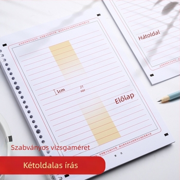 A4-es angol összetett papír, kivehető, kétoldalas, 120 g/m², 20 lap