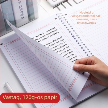 A4-es angol összetett papír, kivehető, kétoldalas, 120 g/m², 20 lap