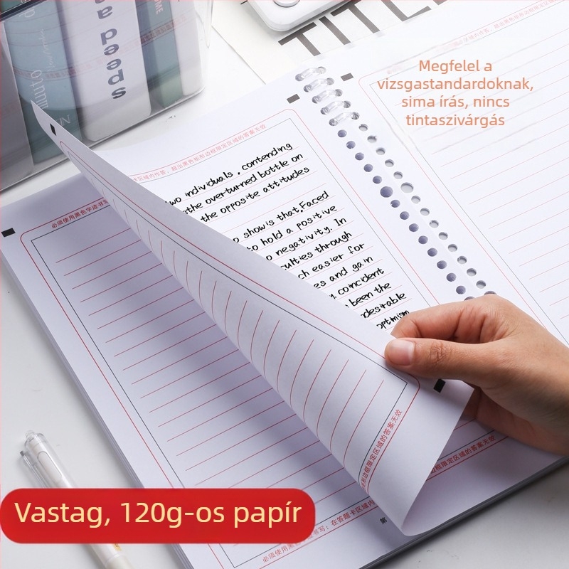 A4-es angol összetett papír, kivehető, kétoldalas, 120 g/m², 20 lap