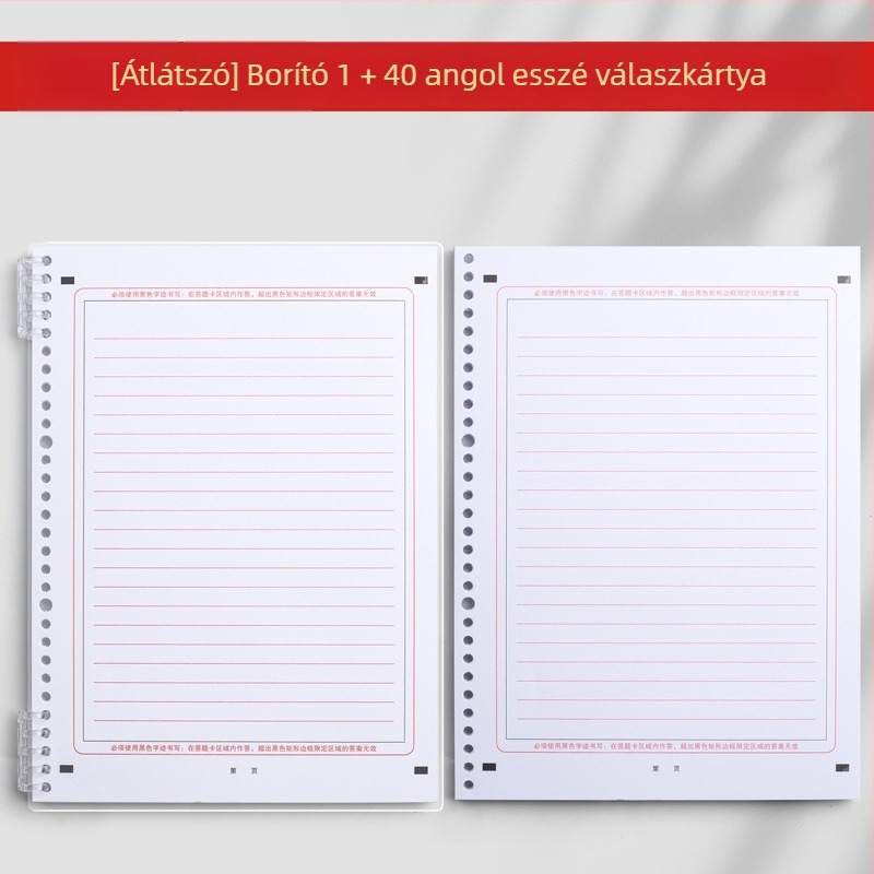 A4-es angol összetett papír, kivehető, kétoldalas, 120 g/m², 20 lap