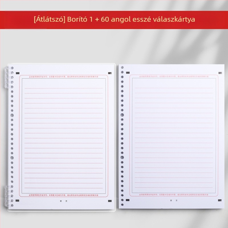 A4-es angol összetett papír, kivehető, kétoldalas, 120 g/m², 20 lap