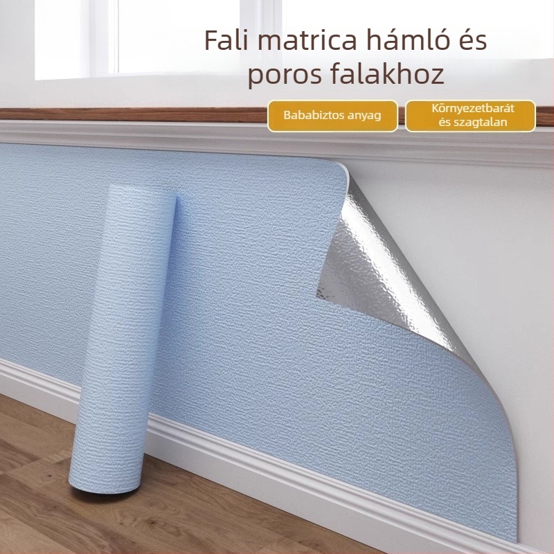 Öntapadós falikárpit a falra, vízálló, nedvességálló, gombaálló, pormentes, szagtalan, fehér falitapéta, elfedi a hiányosságokat, amerikai stílus