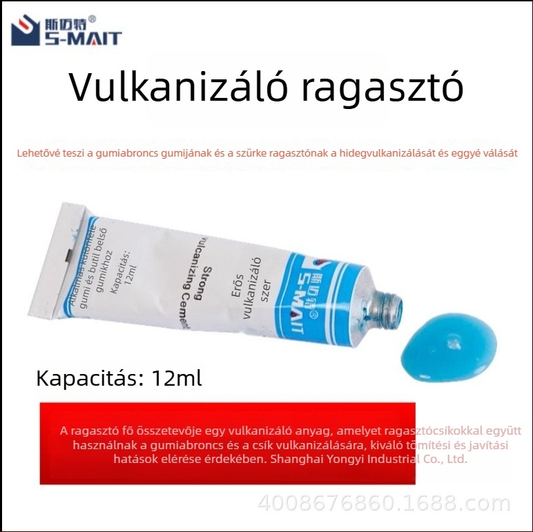 Gumijavító készlet autókhoz, motorkerékpárokhoz és elektromos járművekhez, vulkanizált gumiszalag ragasztó