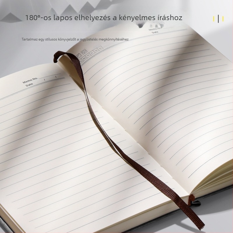 A5-ös üzleti notesz bőrhatású fedéllel és mágneses záródással, 2026-os modell, tanuláshoz, iroda és találkozókhoz