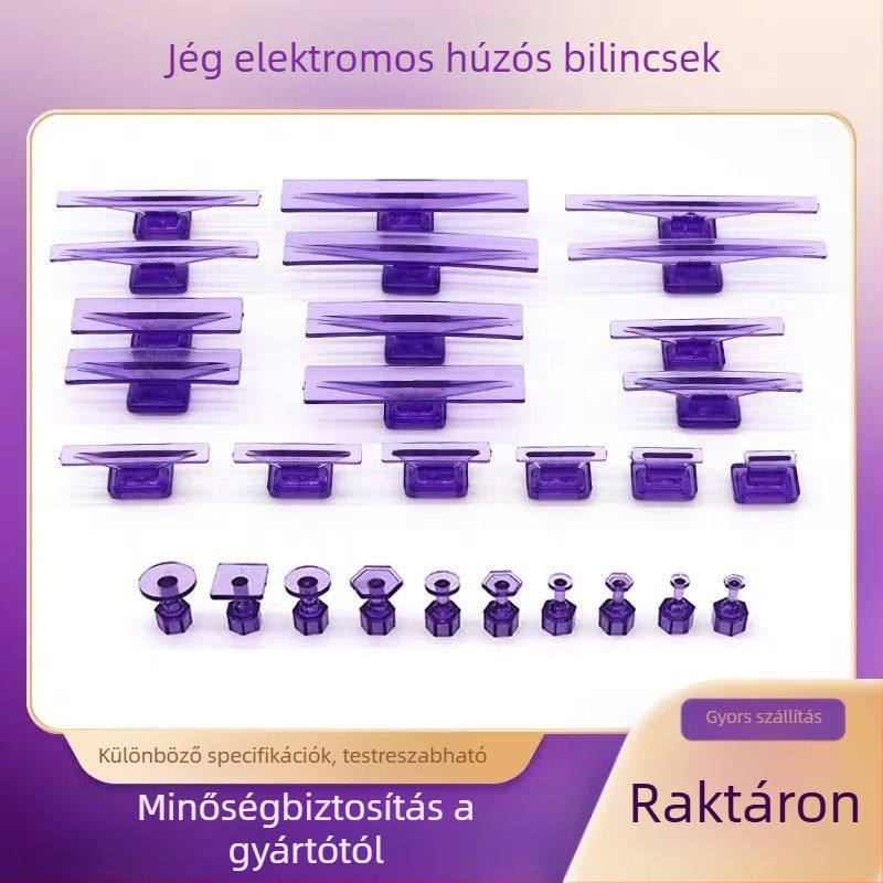 Autóhorpadás javító eszközök készlet lemezfényezéshez vákuumos poharakkal és húzófüllel jégeső okozta horpadásokhoz