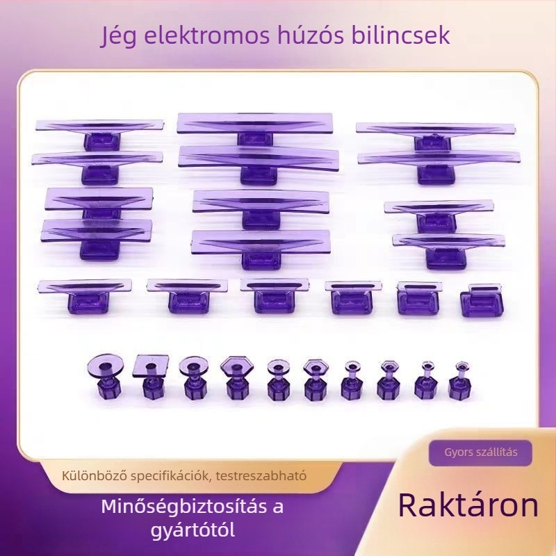 Autóhorpadás javító eszközök készlet lemezfényezéshez vákuumos poharakkal és húzófüllel jégeső okozta horpadásokhoz