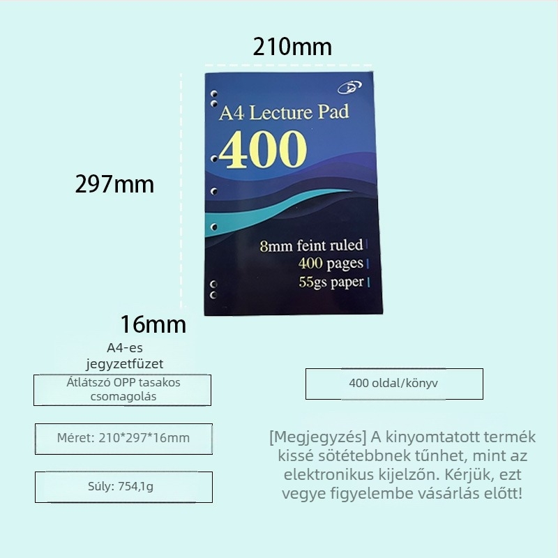 Gondosan kiválasztott vastag jegyzetfüzetek diákok számára, minimalist vázlat- és gyakorlófüzetek