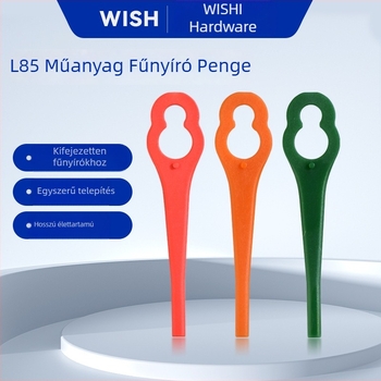 L85 műanyag penge fűnyíróhoz, 12 x 7 mm-es nyílás