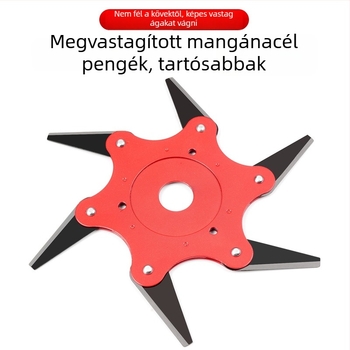 Hat penge fűnyíróhoz – forgó fej három pengeivel