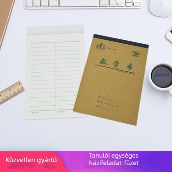 32K Kraft papír gyakorlótömb általános iskolások és óvodások számára, szemvédő, matematika, Pinyin, négy vonalas háló, vastított