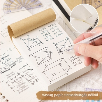 Üres zsebfüzet DIY kreatív anyagokhoz, egyszerű, ultra vastag vázlatfüzet nosztalgikus retro stílussal