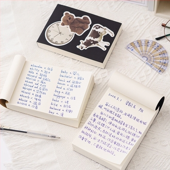 Üres zsebfüzet DIY kreatív anyagokhoz, egyszerű, ultra vastag vázlatfüzet nosztalgikus retro stílussal