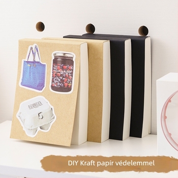 Üres zsebfüzet DIY kreatív anyagokhoz, egyszerű, ultra vastag vázlatfüzet nosztalgikus retro stílussal