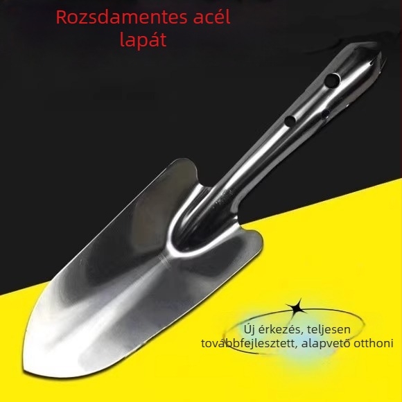Rozsdamentes acél kerti mini lapát virágok és pozsgások ültetéséhez