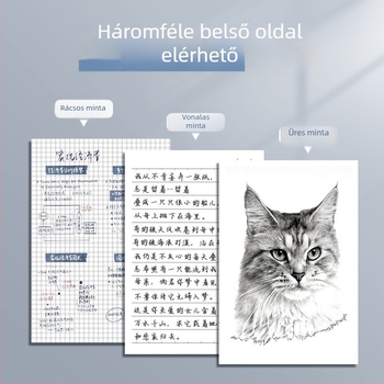 Minimalista A6 jegyzetfüzet, kompakt zsebfüzet a szótárhoz, vintage Kraft papír