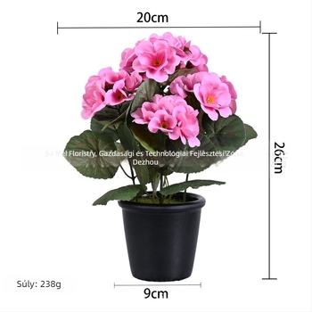 Mesterséges begónia, pothos és borostyán levelű kúszónövény köteg, műanyag levelekkel díszítésre, magasság kb. 36 cm