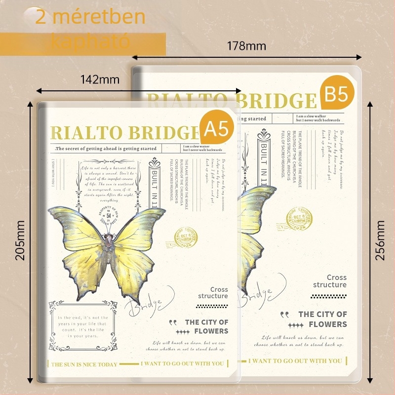 B5-ös méretű PVC-kötésű notesz, puha bőr hatású, egyetemistáknak, 100–200 oldal, 80 g papír, felkészülés a mesterképzés felvételire