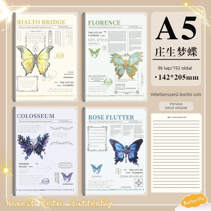 B5-ös méretű PVC-kötésű notesz, puha bőr hatású, egyetemistáknak, 100–200 oldal, 80 g papír, felkészülés a mesterképzés felvételire