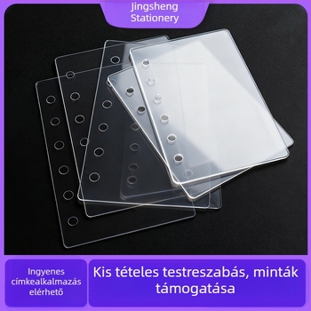 Vastag PET átlátszó belső oldalak elválasztója tervezőfüzethez, DIY