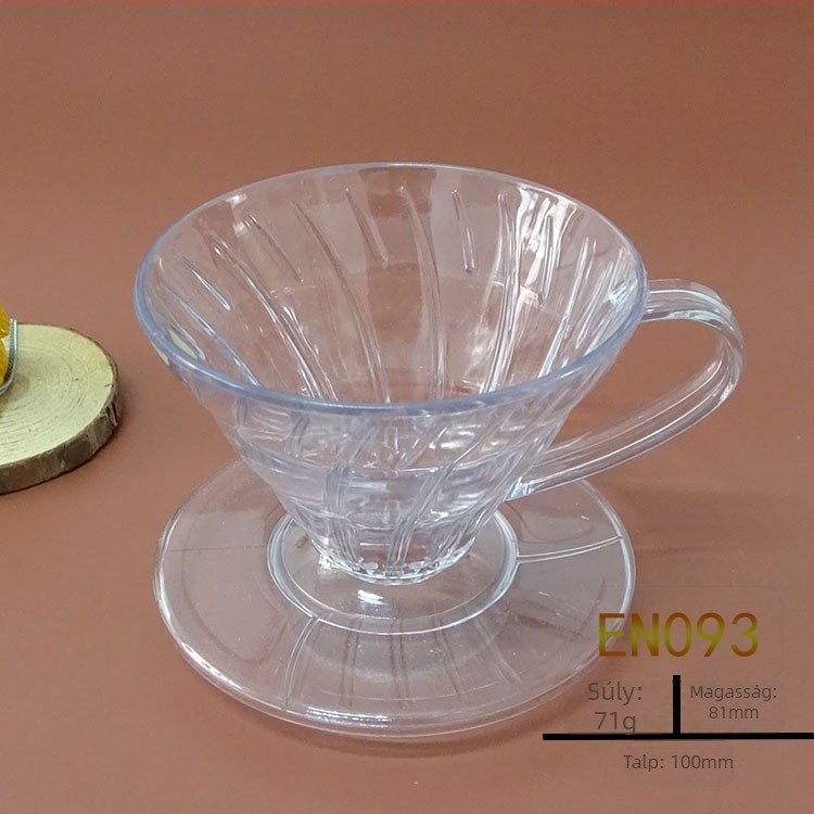 V60 pour-over káveszűrő pohár készlet: U102 szűrővel és V01 szűrőpapírral