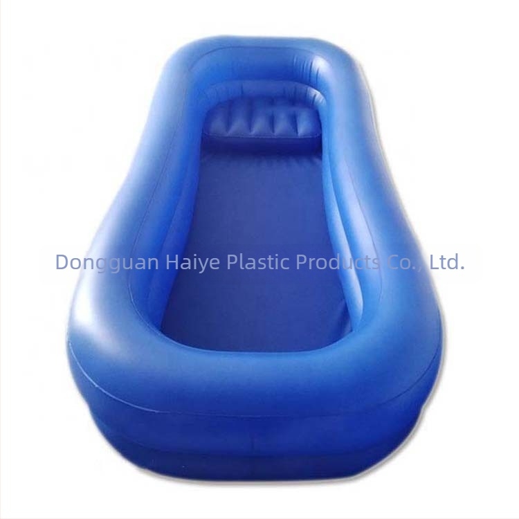 Személyre szabott PVC‑ből készített felfújható fürdőmedence idős emberek számára, ágyban használható orvosi fürdőmedence fogyatékkal élőknek, felfújható kád.