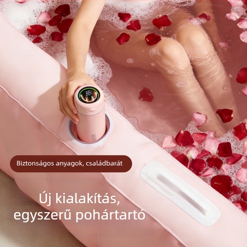 Megvastított PVC-ból készült felfújható kád, téglalap alakú szigetelt kültéri medence és pezsgőfürdő
