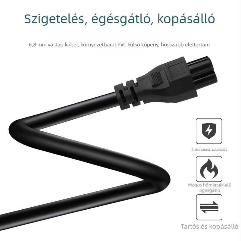 BS tanúsítványú UK hárompontos notebook adapter töltőkábel