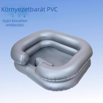 PVC vastagított felfújható hajmosó medence beépített párnával
