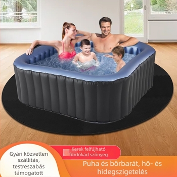 Kör alakú filc padlómat PVC vízálló medence- és fürdőkádban használható csúszásmentes