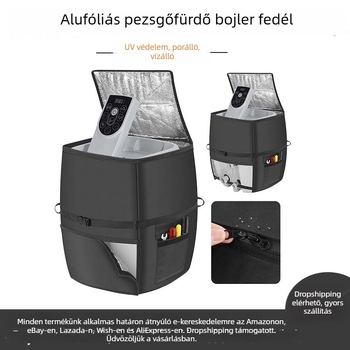 Jakuzzi fűtőpumpa fedél, Felfújható jakuzzi pumpa fedél, Alumíniumfóliás modell