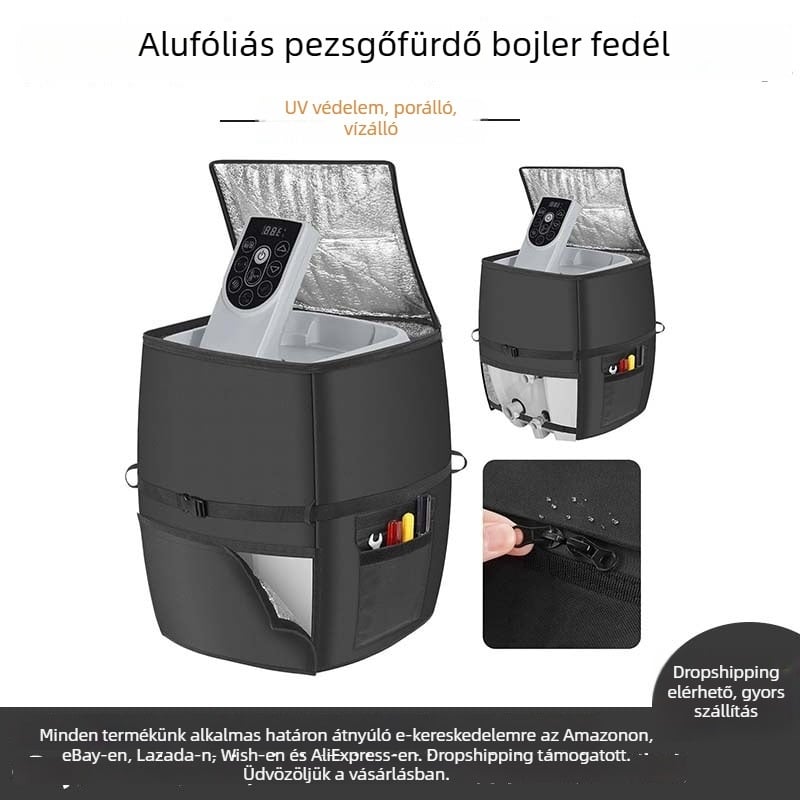Jakuzzi fűtőpumpa fedél, Felfújható jakuzzi pumpa fedél, Alumíniumfóliás modell