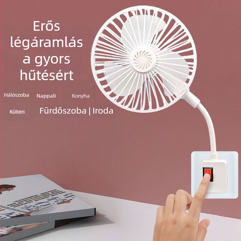Új csendes mini ventilátor, nagy teljesítményű éjjeliszekrényhez – mindent egyben otthonra, konyhára és fürdőszobára