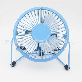 Kovácsoltvas mini USB-s asztali ventilátor, 4 hüvelyk, hordozható, felakasztható