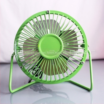 Kovácsoltvas mini USB-s asztali ventilátor, 4 hüvelyk, hordozható, felakasztható