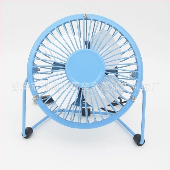 Kovácsoltvas mini USB-s asztali ventilátor, 4 hüvelyk, hordozható, felakasztható