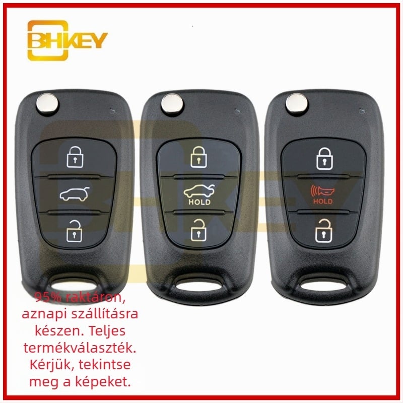 3-gombos összecsukható kulcsház Hyundai és Kia számára – SUV/Sedan TOY40
