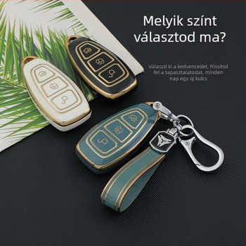 TPU kulcstartó tok Ford 2022 Focus, Kuga, Fiesta, Mondeo és EcoSport modellekhez