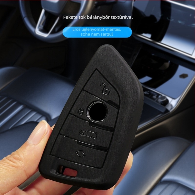 BMW 5-ös sorozat Black Warrior kulcstartó tok a 3- és 7-sorozathoz, x1 x2 x3 x5 x6, ujjlenyomat-mentes penge, 530 modellhez