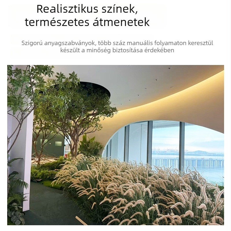 Mesterséges Dog-tail Grass csokor - PVC nád fű beltéri dekorációhoz és fotózáshoz