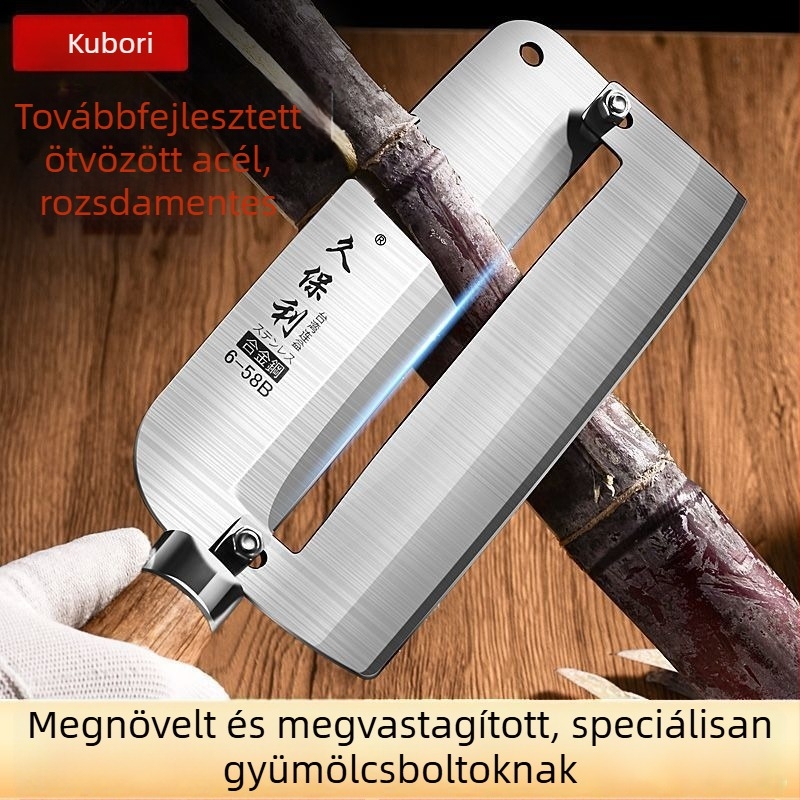 Speciális hámozó kés ananászhoz és cukornádhoz