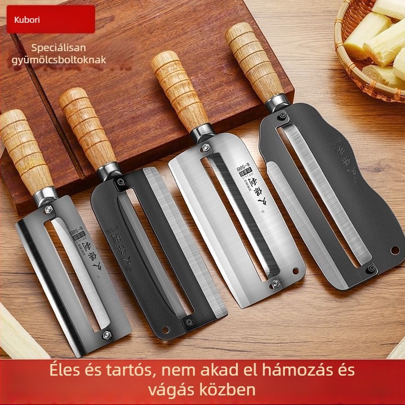 Speciális hámozó kés ananászhoz és cukornádhoz