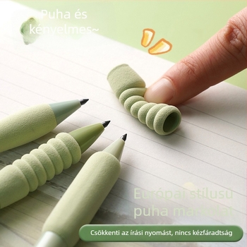 Új európai stílusú puha fogású, visszahúzható ceruza grafit kioldóval, nyomógombos grafit kioldás, hegyezés nélkül