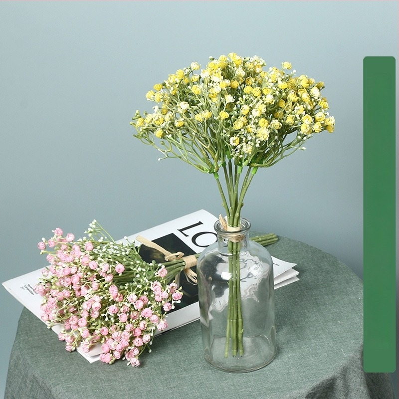 7 fejű művirág Gypsophila otthoni díszítéshez, kézben tartható csokor, Starry Sky variáció