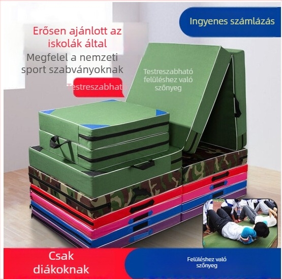 Összecsukható táncmatrac otthoni használatra, edzéshez, gimnasztikához, hasizomgyakorlatokhoz